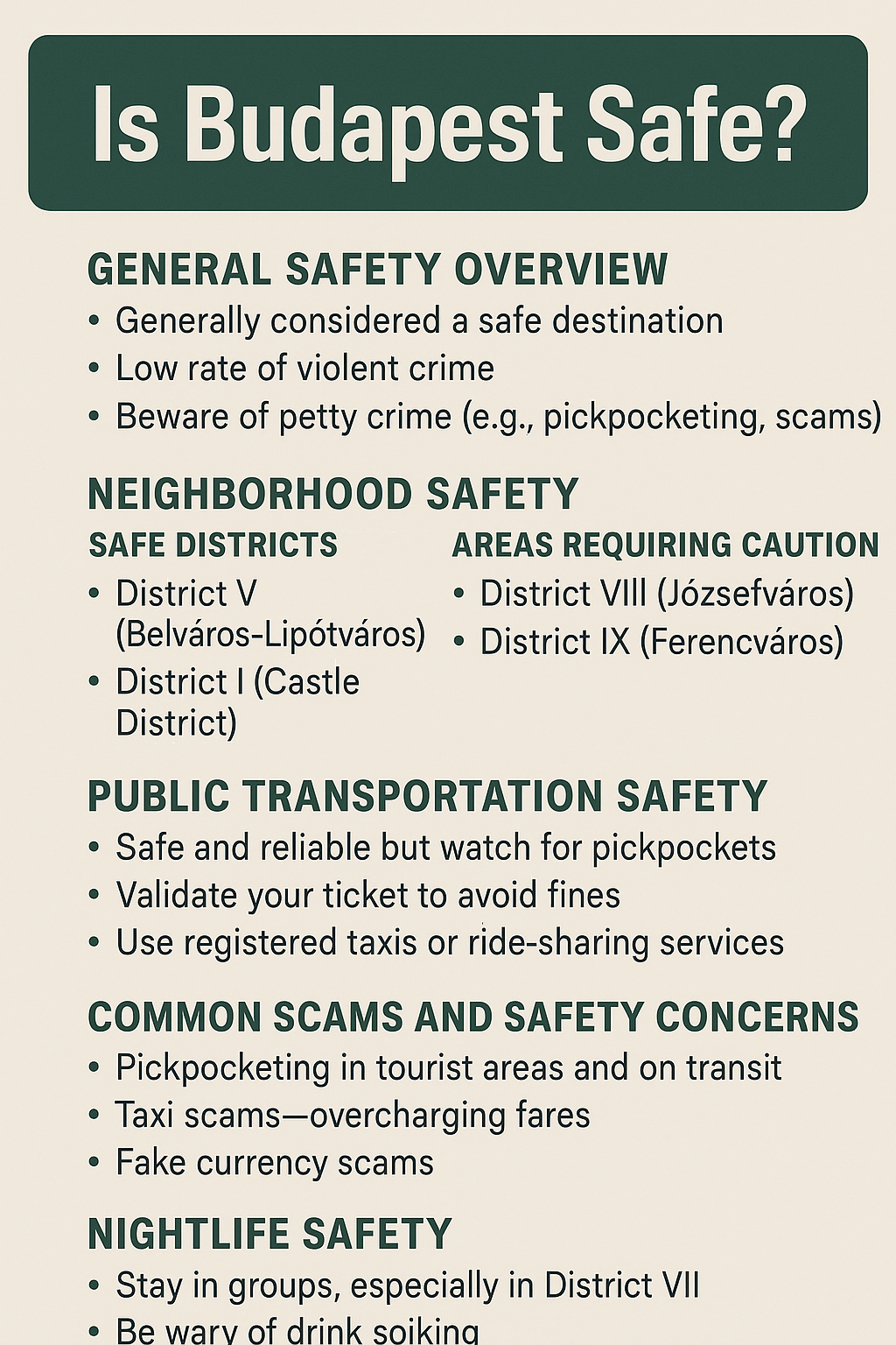 Is Budapest Safe?